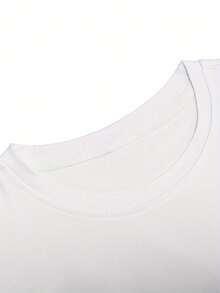 Men T T-Shirt, Base Shirt, Versatile Top, Summer Men's Clothing - 白色 - 查看 3