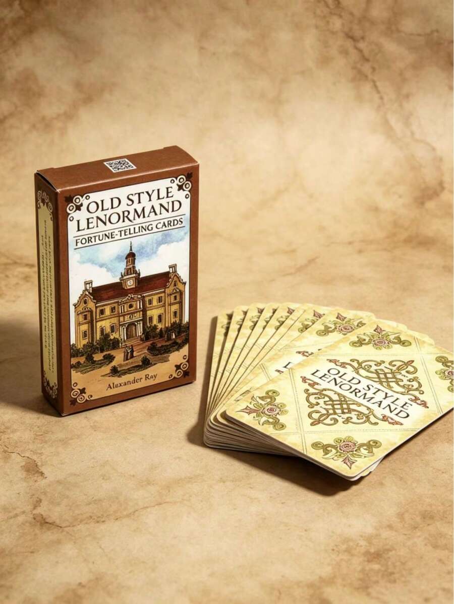 復古風 38 張英文版 Lenormand 房屋塔羅牌 - 彩色 - 查看 1