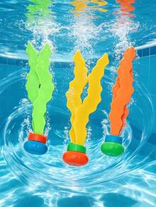 3/1pc Set - Summer Pool Party, Diving Games, Pool Game Gift Set, Summer Underwater Pool Gift, Colorful Summer Gift Set, Water Fun Pool Games, Underwater Seaweed Is The Best Summer Party Gift, Pool Party Game First Choice, Fun Pool Games. Diving Seaweed Game Set - Swimming Training Games - Underwater Diving Balls - Underwater Pool Seaweed Games - Multicolor - View 10