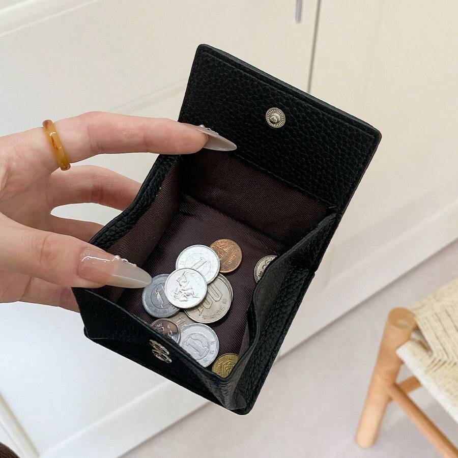 Dompet Koin Ultra Mini untuk Penyimpanan Perhiasan Cincin~Dompet Koin Aksesoris Anting, Tas Penyimpanan Portabel Kecil Gaya Jepang Minimalis, Dompet - MultiWarna - View 1