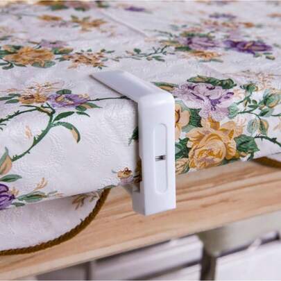 4pcs Adjustable Tablecloth Clip, Minimalist Table Cover Holder, Non Slip Picnic Table Clamp, Indoor Outdoor Party Dining Table Fastener