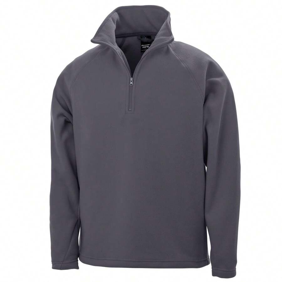 Result Mens Core Micron Anti-Pill Fleece Top - Charcoal - View 1