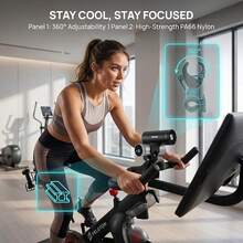 1pc Bicycle Handlebar Flashlight Mount 360° Rotating Plastic Material Bicycle Front Light Holder - Multicolor - View 7