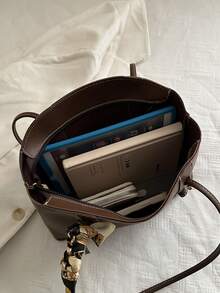 New Luxury High-End Pattern Versatile Women's Shoulder Bag Tote - Coffee - View 9
