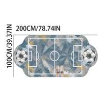 1pc Grey Tone Soccer Field Shaped Decorative Rug, Bedroom Decor, Floor Mat, Carpet, Home Decor, Living Room Rug, Living Room Small Rug, Bedroom Carpet, Living Room Home Decor, Outdoor Rug, Washable Carpet - Multicolor 9 - View 15