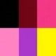 Black/Wine Red/Pink/Purple/Yellow/Rose Red