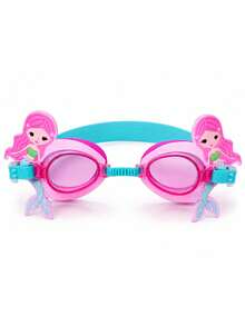Children's Swimming Goggles Set (Nose Clip + Storage Bag + Swim Cap + Goggles) Unisex Swimming Goggles, Waterproof Anti-Fog, New , First Day Of School - Pink - View 6