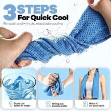 4 Pack Cooling Towels, 40''x12'' Soft Breathable Chilly Neck Ice Towel For Workout Running Golf - 4 Black - View 4