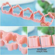 MIANXIAOXIN 6pcs Mini Cookie Cutter Set - Dog Bone, Puppy Paw, Heart, Flower, Carrot, Fish Shape, Suitable For Pet Treats And Children's Snacks - Multicolor - View 4