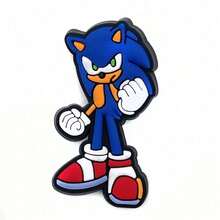 Game Cartoon Hedgehog Hole Shoes Flower Action Figures PVC Decorative Buckle Accessories Gifts - Multicolor - View 1