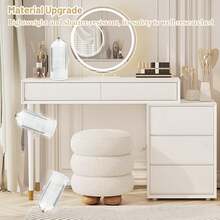 Bathroom Sink Organizer,Premium ABS Plastic Bathroom Caddy,360° Rotating 3 Slots Storage,Sliding Lid Dustproof Design,Non-Slip Base Vanity Organizer,Space-Saving Countertop Storage,Toothbrush & Toothpaste Holder,Dorm Apartment Home Storage - 白色 - 查看 8