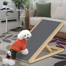 4 Adjustable Height Dog Car Ramp For High Bed Couch SUV Car, Wooden Pet Ramps For Small Medium Large Dogs, Folding Dog Ramp Ladder, Portable Lightweight Dog Stair Step, 30/40/50/60cm Height - L - View 6
