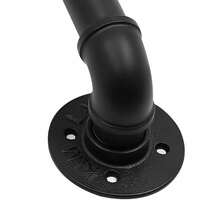 Three-Section Metal Stair Handrail Pipe Diameter 32mm - Black - View 10