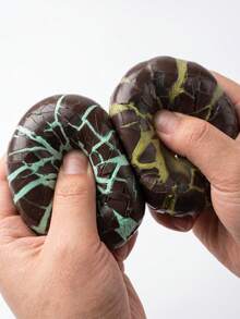 Mint Chocolate Crisp Ball Squeeze Toy, Super Soft Shell Filled Sensory Toy, Cracking Sound Stress Relief Toy, Anxiety Relief Hand Therapy Relaxation Toy, Suitable For Teens And Adults Office Desk Daily Leisure Stress Relief Toy, Due To Lighting, Monitor And Other Reasons, There May Be Slight Color Difference Between The Actual Product And The Image - Multicolor - View 9