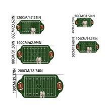 1 pieza Alfombra decorativa con forma de campo de fútbol, decoración de dormitorio, alfombra de piso, alfombra, decoración del hogar, alfombra de sala de estar, alfombra pequeña de sala de estar, alfombra de dormitorio, decoración del hogar de sala de estar, alfombra de exterior, alfombra lavable - Multicolor 5 - Ver 8