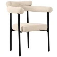 2 Dining Chairs, Modern And Simple Dining Chairs In Dark Grey Suede Fabric, Comfortable Ring Seats, Suitable For Dining Rooms, Living Rooms And Offices, Available In Several Colours. - Beige - View 10