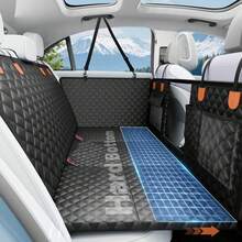 6pcs Pet Car Seat Support Boards, Dog Travel Anti-Dirt Car Back Seat Extension Mat - Black - View 8