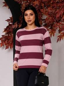 Striped Blouse - Fashion For Every Occasion - Rosa - Ver 4