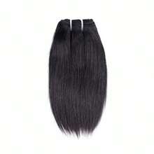 8 Inch Short Human Hair Bundles Natural Color Bundles 12A Brazilian Virgin Hair Unprocessed Straight Human Hair Bundles(8"8"8"8") - Natural & Black - View 18