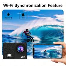 Reletech New I5 Series Sports Camera WIFI Digital Camera Outdoor Diving DV 3C Digital Cross-Border Anti Shake Waterproof 4K1080P - View 7
