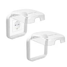 2pcs Waterproof 86 Type Socket Cover, Wall Outlet Cover, Self-Adhesive Switch Cover, Suitable For Bathroom, Kitchen, Bedroom And Outdoor Use - Multicolor - View 10
