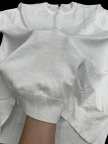 GRDR 男士条纹圆领修身轻薄短袖T恤 - 时尚百搭休闲简约T恤 - 白色 - 查看 11