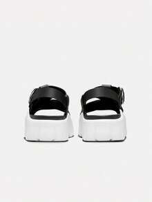Women's WMNS JORDAN WILLOW SANDAL Sandals IB8841-001 - Black and White - View 5