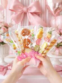 100 piezas Bolsas transparentes para dulces con lazo rosa y lunares, Bolsas para dulces de fiesta de cumpleaños con lazo rosa, Suministros para fiesta con lazo rosa, Bolsas para recuerdos de fiesta con lazo rosa, Bolsas con lazo rosa, Bolsas para algodón de azúcar decoradas con lazo rosa, Bolsas para postres de baby shower, Bolsas para empaquetar espino dulce del mercado, Bolsas transparentes para empaquetar alimentos de fiesta de primer cumpleaños, Bolsas para hornear galletas decoradas con lazo rosa, Suministros para fiesta rosa, Rellenos para bolsas de fiesta, Regalos con lazo rosa, Recuerdos de fiesta - Lazo de lunares - Ver 10