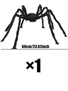 Decoración de Araña Gigante Aterradora para Halloween, Adecuada para Decoración del Hogar de Halloween, Decoración de Habitación, Fiesta de Tema de Terror, Decoración de Casa Embrujada, Decoración de Jardín, Decoración de Patio y Decoración de Fiesta, Decoración Perfecta de Halloween - Talla única - Ver 12