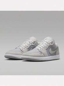 Men's AIR JORDAN 1 LOW SE Low-Top Sports Casual Shoes IO2049-100 - Grey - View 3