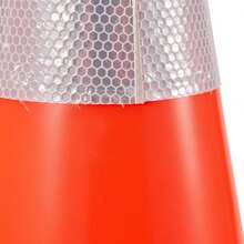 Pack Of 12, 45.7 Cm Traffic Cones, Ty Street Parking Cones With PVC Base, Orange Traffic Cones, Dangerous Construction Cones For Residential Parking-XY361128 - Multicolor - View 3