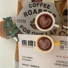 5/10pcs Mini Latte Art Coffee Fridge Magnets, Creative Resin Magnetic Memo Clips, Miniature Food DIY, Suitable For Kitchen, Pegboard, Office, Storage Cabinet, Dishwasher, Coffee Machine Multi-Scene Decoration, Christmas, Valentine's Day - Latte Art Coffee - View 10