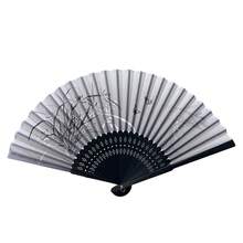 1pc Elegant Vintage Bamboo Folding Hand Fan, Portable For Outdoor Use, Suitable For Wedding, Party, Birthday, Music Festival, Makeup, Cosplay - Multicolor - View 8