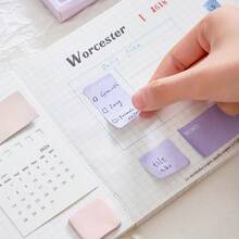 Multi-Color Sticky Note Set, Self-Adhesive Easy-To-Use Office And School Organization Memo Markers, Bright Colorful Reminder Stickers, Suitable For Planner, Bullet Journal, Notebook, Textbook And Calendar Premium Office Supplies School Supplies - Multicolor - View 2