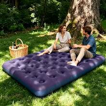 Luxury Double Air Mattress With Built-In Pump, Thick PVC Camping Mat. Includes Two Inflatable Pillows For Extra Comfort. - A - View 3