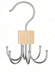 منظم حزام دوار 360° للخزانة، مناسب لتخزين الملابس الداخلية والقمصان الداخلية والربطات والأوشحة والمحافظ وغيرها، موفر للمساحة - متعدد الألوان - مشاهدة 5