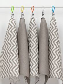 5/10pcs Multi-Color Metal Kitchen Hanging Hooks, Suitable For Kitchen, Cabinet And Bathroom (5 Colors) - Multicolor - View 4