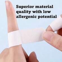 Finger Tape, Hand Tape For Dry, Cracked Skin - 100 Count Hypoallergenic Cotton Hydration Tape For Fast Pain Relief, Skin Crack Healing, And Rough Skin Protection - As Pic - View 7
