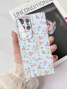 1pc Transparent TPU Shockproof Floral Pattern Phone Case Compatible With Samsung Galaxy S23 Ultra/A14/A24 Android Phone, Note 12 Pro/Pixel 8/8 Pro/9 Pro XL Android Phone - Multicolor - View 3