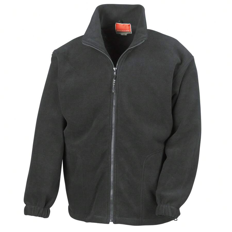 Result Mens Full Zip Active Fleece Anti Pilling Jacket - Black - View 1