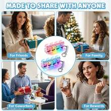 1/2pcs Luminous Keyboard Fingertip Toy, 4-Key LED Keyboard Clicker Keychain With RGB Light, Portable Mechanical-Feel Sensory Desktop Toy For Adults And Teens - Multicolor - View 10
