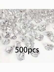 100/500/1000/2000件高品質彩色壓克力冰石套組-不對稱形狀透明仿寶石,適用於婚禮裝飾、桌面中心裝飾、蠟燭製作與花瓶裝飾 - 多色 - 查看 14