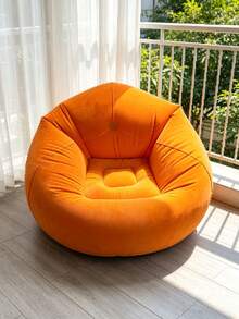 Solid Color Soft Inflatable Bean Bag Sofa, Foldable Portable Comfortable Leisure Lounge Chair, Suitable For Adults And Families, Indoor Outdoor Camping Summer Use - Multiple Styles - View 13