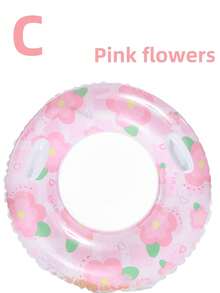 1 Stück aufblasbarer Schwimmring mit Pailletten, Blumen- und Fruchtmuster, Glitzer-Poolring für Erwachsene, Junggesellinnenabschied, Strand- und Wasserparty, Sommer-Schwimm-Lounge-Stuhl, Pool-Dekoration und Strandzubehör, ideales Geburtstagsgeschenk für Frauen - Gemischt - Übersicht 15