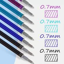 2026 Back To School Season 13cm Erasable Pen Refill, Friction Erasable Pen, Colorful 0.7mm Writing Refill - 13cm 0.7mm - View 1