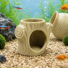 1件 3D列印迷你水族魚棲身處，多孔魚類躲藏洞穴附沉底座，適合繁殖與休息，適用於鬥魚、小型熱帶魚與蝦缸景觀裝飾配件 - 查看 5