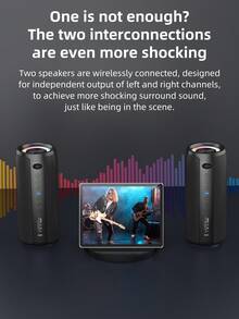 ZEALOT S51PRO 40W Wireless Speaker Features RGB Color Lighting, Compatibility With SD Card/USB/AUX Interfaces, And Support For Hands-Free Calls. It Is Ideal For Outdoor Activities, Dance Parties, Family Gatherings, And Beach Parties - View 10
