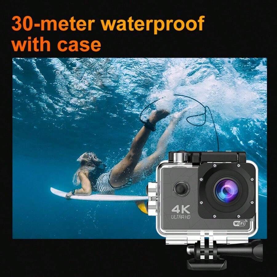 Reletech New I5 Series Sports Camera WIFI Digital Camera Outdoor Diving DV 3C Digital Cross-Border Anti Shake Waterproof 4K1080P - View 1