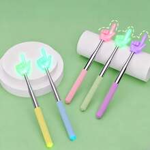 10pcs/6pcs/3pcs/1pc Telescopic Light-Up Pointer Stick - Multifunctional Telescopic Light-Up Display Stick, Teacher Classroom Reading Pointer, Student Learning Guide Pointer, Multiple Colors And Styles Available, Suitable For Classroom Reading And Stretching Exercises, Ideal For Teaching Guidance, Home Or Classroom Use, Suitable For Teachers, Classrooms And Offices, Can Be Given As A Gift To Family, Friends, Colleagues, Stationery Supplies, Student Learning Tools - Multicolor - View 5