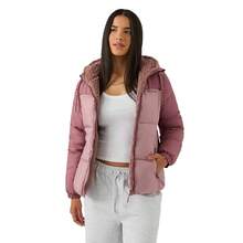 Reebok Womens/Ladies Sherpa Reversible Puffer Jacket - Dusty Rose - View 3